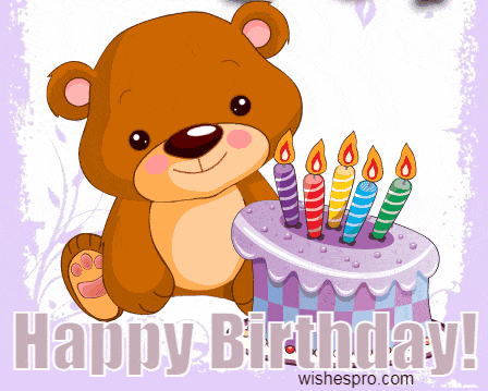 Życzenia urodzinowe - bear