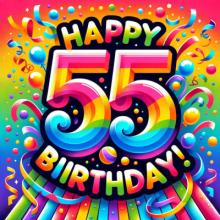 Happy 55th birthday wishes