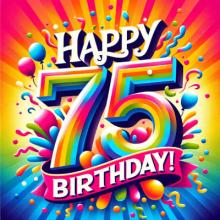 Happy 75th birthday wishes