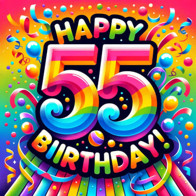 Happy 55th birthday wishes - WishesPro