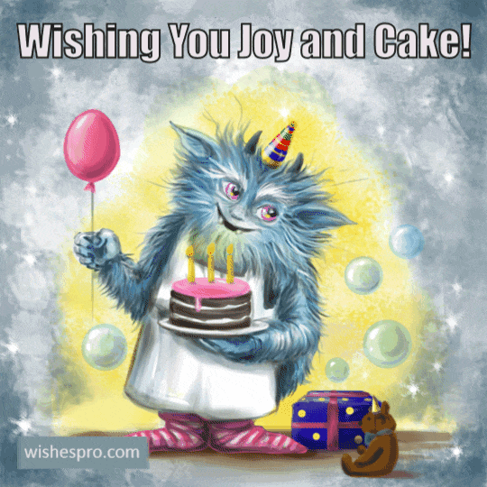 Birthday Wishes - Devil with a Balloon