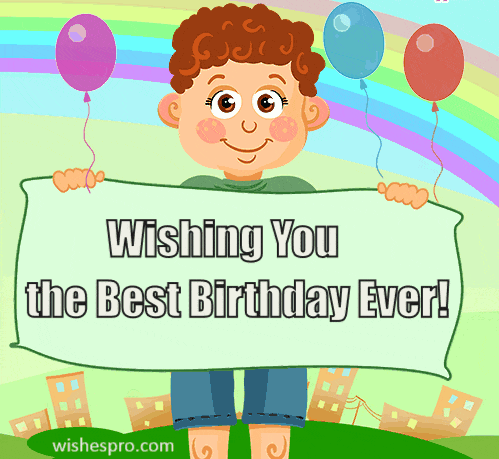 Birthday Wishes - Boyfriend and Balloons