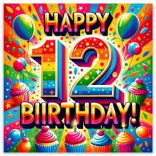 Happy 12th birthday wishes