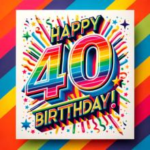 Happy 40th birthday wishes