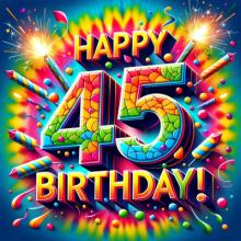 Happy 45th birthday wishes